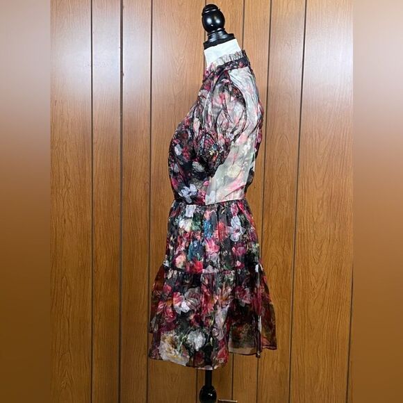 Alice + Olivia Vernita Floral Silk Tulle Minidress size 8 - Picture 13 of 16
